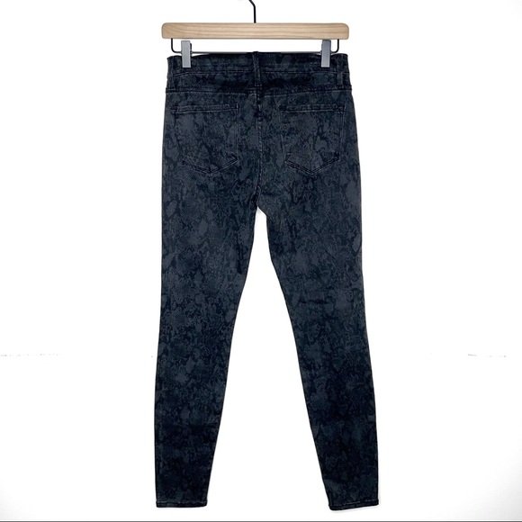 FRAME - Le Skinny Jeans De Jeanne Tonal Python Size 28 NEW - Picture 5 of 11